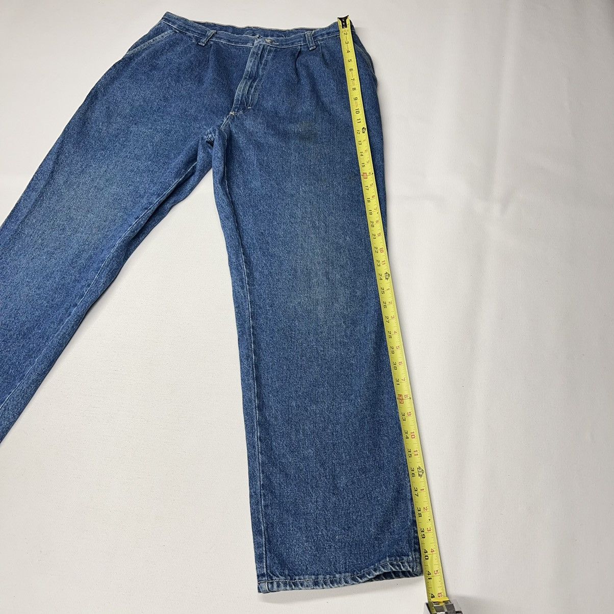 Vintage × Wrangler VTG Wrangler Timber Creek Jeans Blue Straight Denim Baggy Size US 34 / EU 50 - 17 Thumbnail