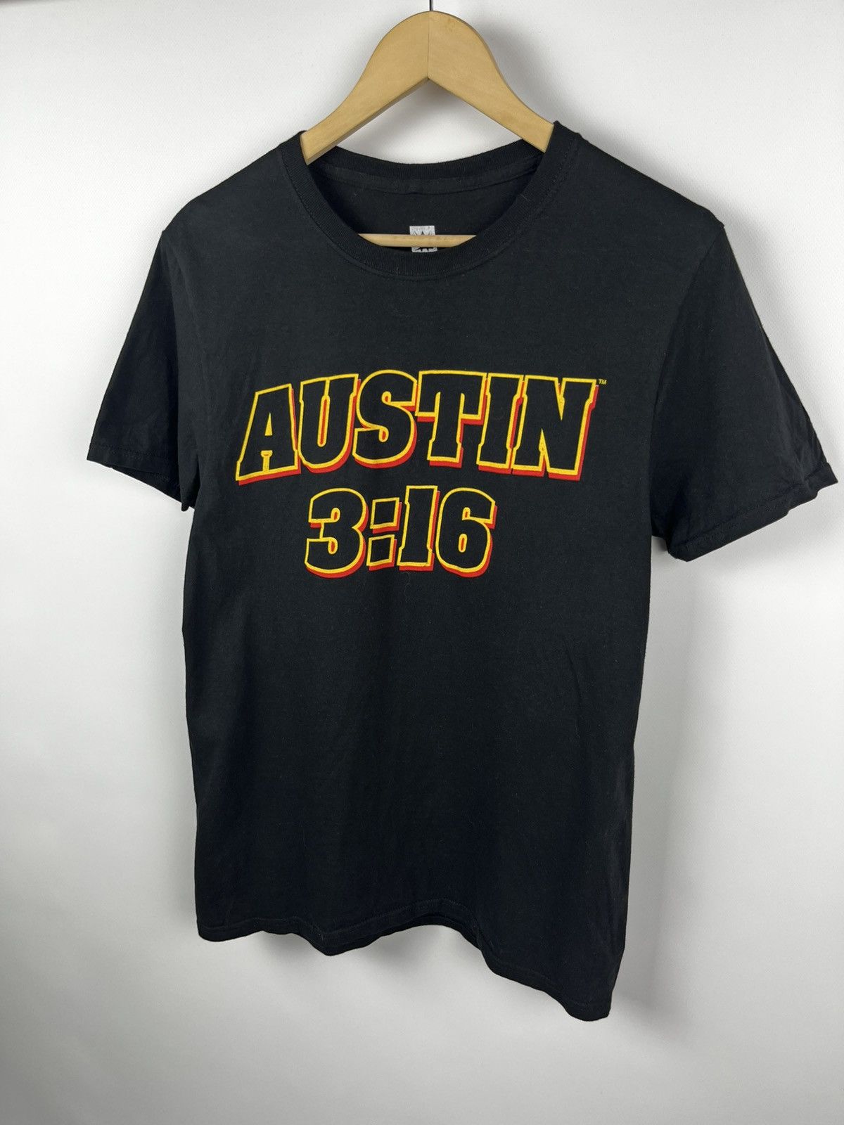WWE Austin 3:16 Stone Cold Steve Flaming Skull T-Shirt WWF WWE Size US M / EU 48-50 / 2 - 2 Thumbnail