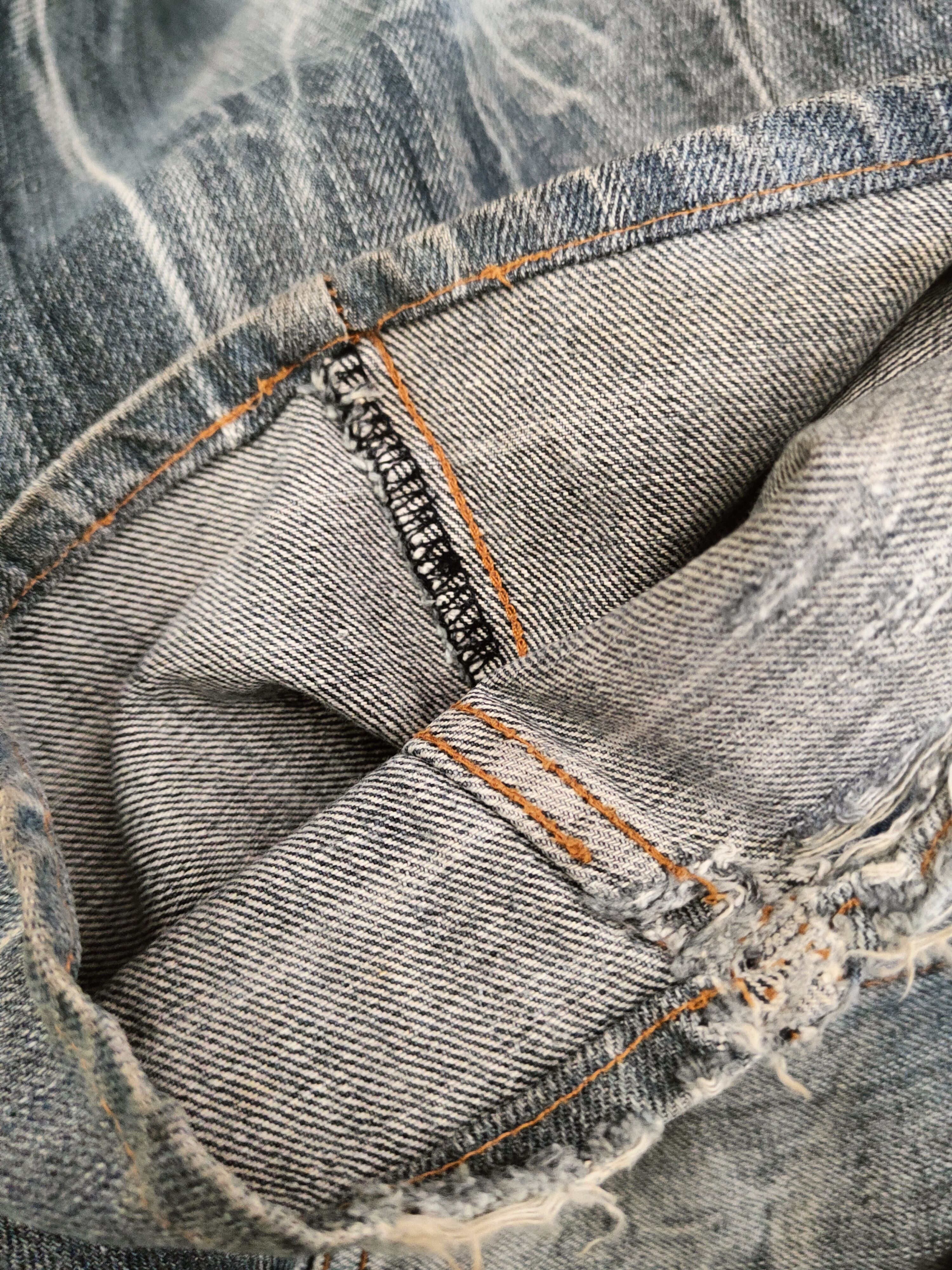 Japanese Brand DL AJ Light Blue Distressed Ripped Jeans #S2890 Size 32" / US 10 / IT 46 - 12 Thumbnail
