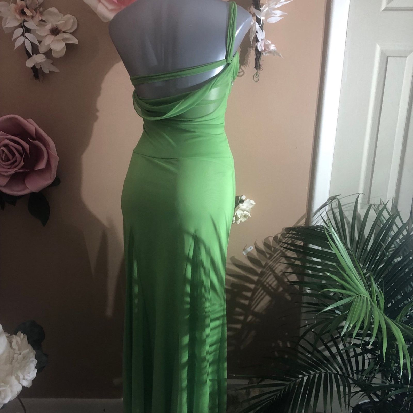 Other Dress Gown Drape Style Green Goddess Size S / US 4 / IT 40 - 5 Thumbnail