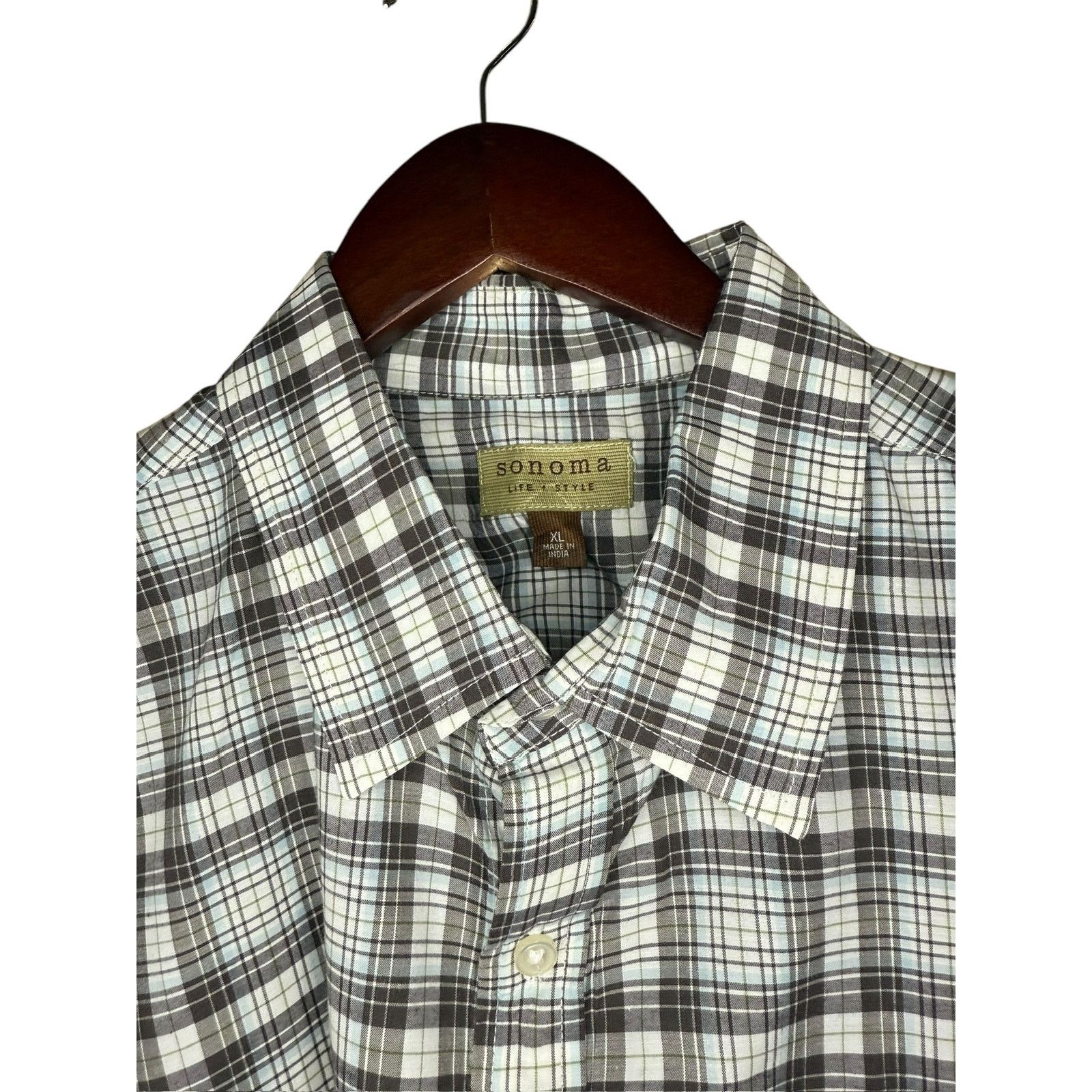 & Other Stories Sonoma Life Style Men's Plaid Button Down Size XL Size US XL / EU 56 / 4 - 3 Thumbnail