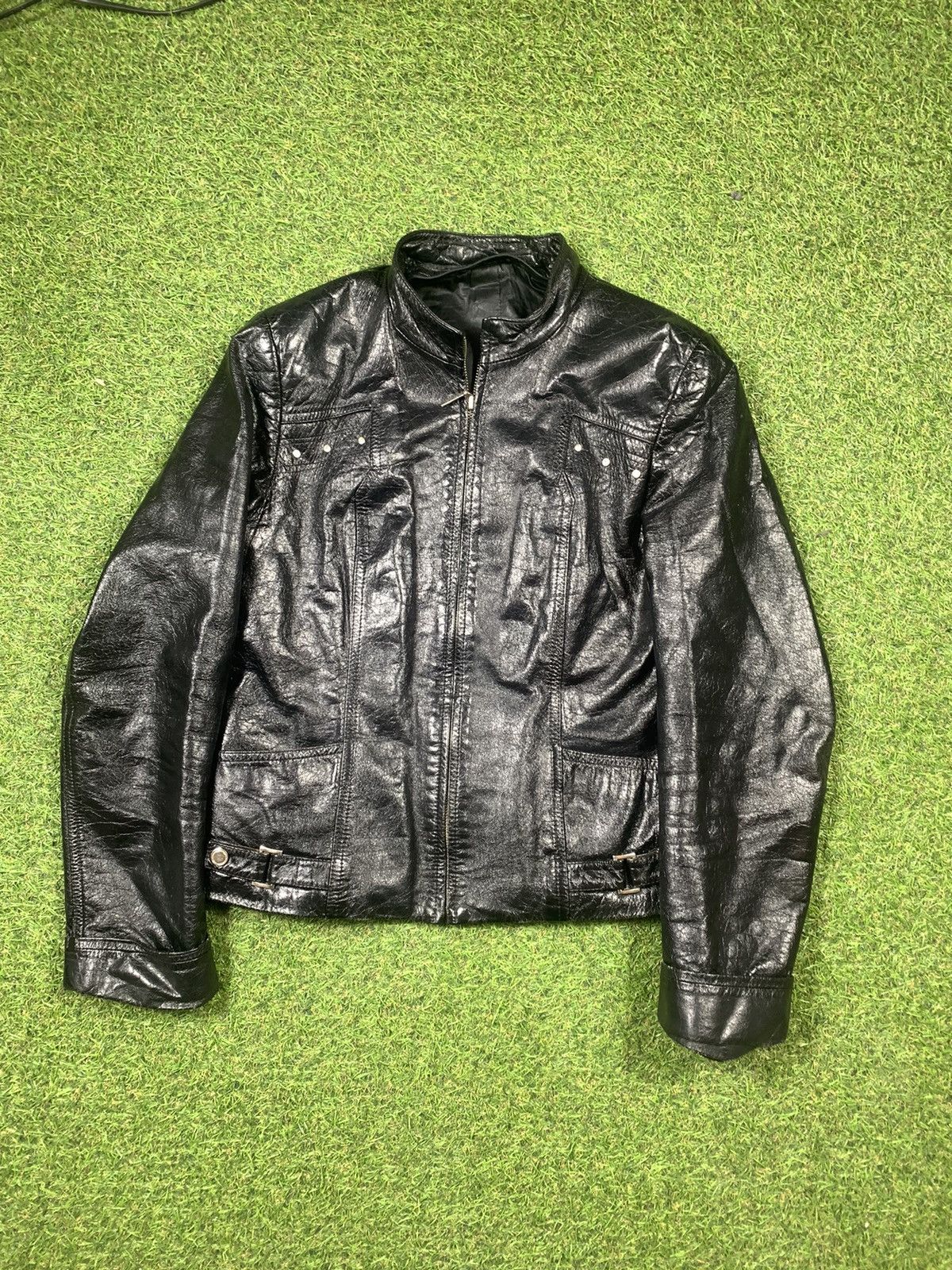 Japanese Brand Vintage Leather Jacket streetwear Japanese style Size S / US 4 / IT 40 - 1 Thumbnail