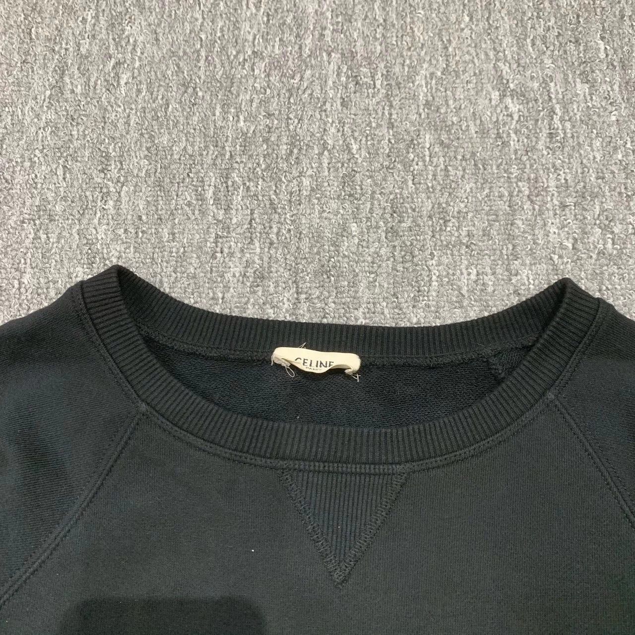 Celine Celine black embroidered gold logo hoodie M 95 new Size M / US 6-8 / IT 42-44 - 6 Thumbnail