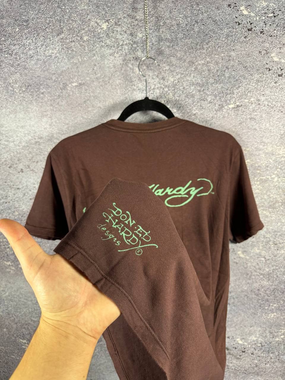 Designer × Ed Hardy × Vintage Don Ed Hardy Brown Bulldog Graphics Printed Logo T-Shirt M Size US M / EU 48-50 / 2 - 13 Thumbnail