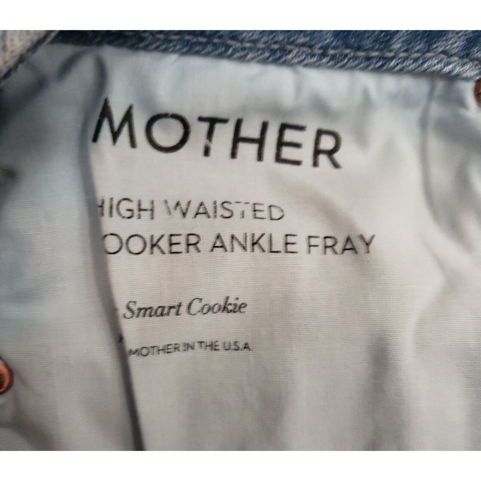 MOTHER MOTHER One Smart Cookie High waisted Looker Ankle Fray Size 25" / US 0 / IT 36 - 9 Thumbnail