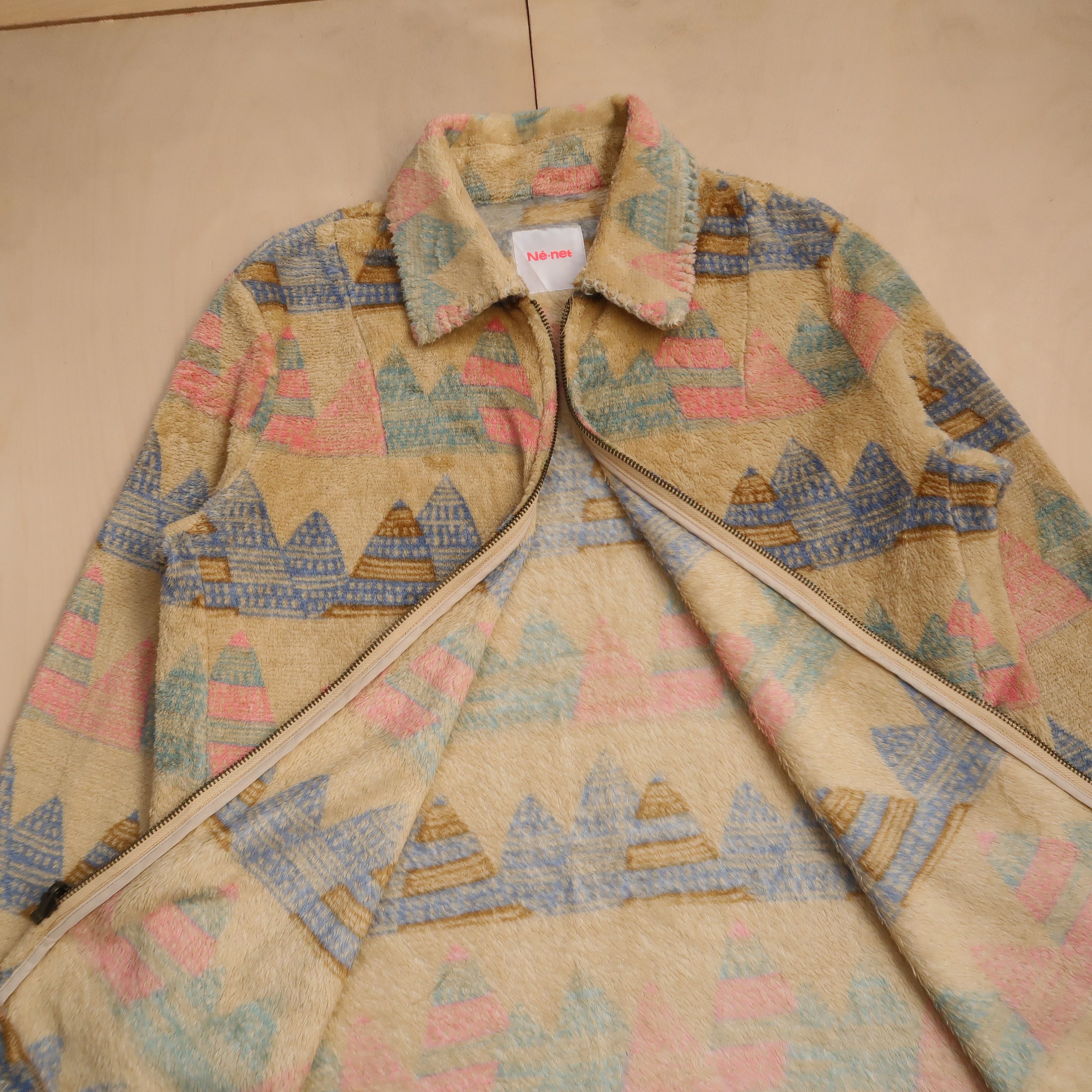 Issey Miyake Vintage Ne-net Issey Miyake Ethnic Art Fur Zip Jacket Size US M / EU 48-50 / 2 - 14 Thumbnail