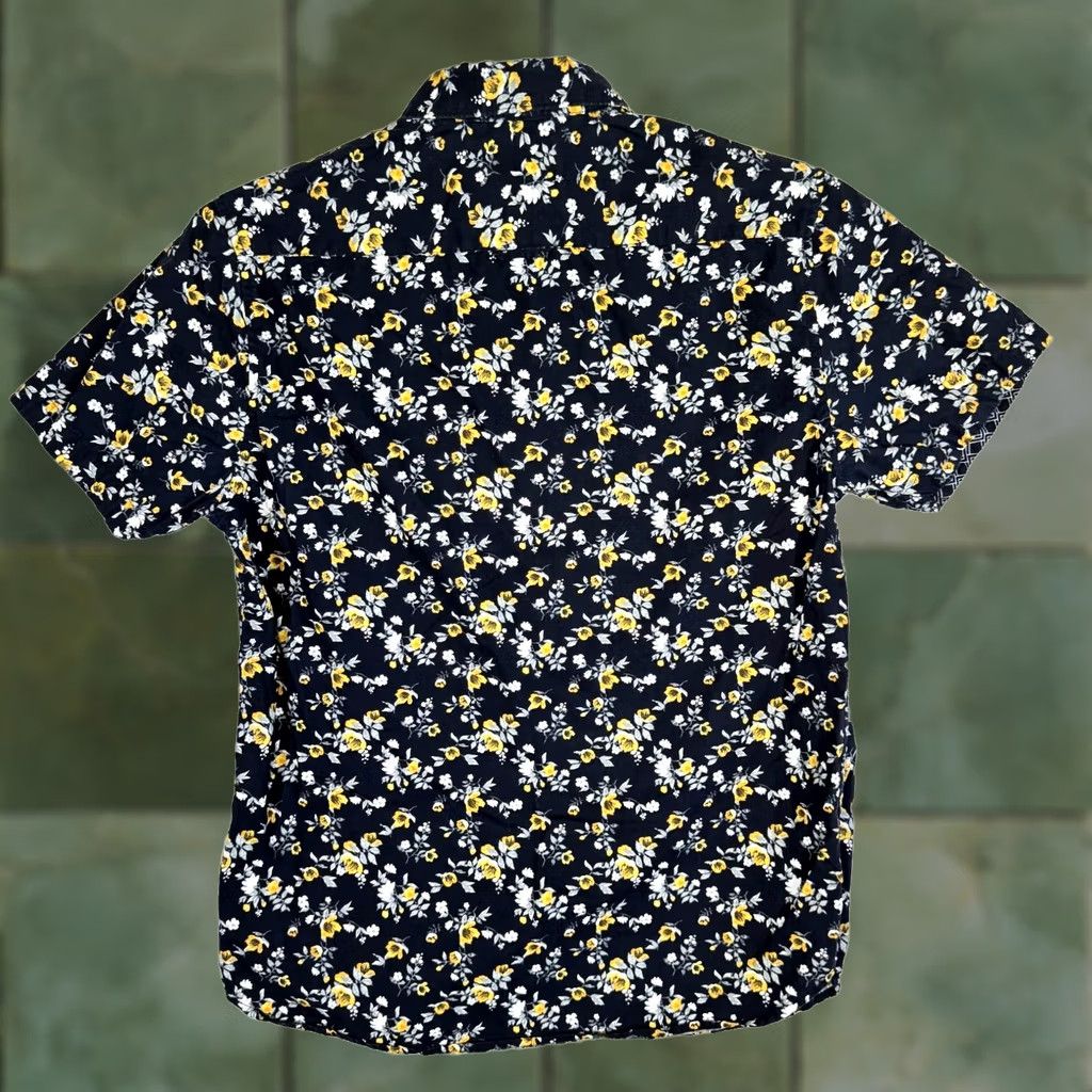 Vintage Cactus Man Shirt Men M Black Floral 100 Percent Cotton Short Sleeve Button Up Size US M / EU 48-50 / 2 - 1 Thumbnail