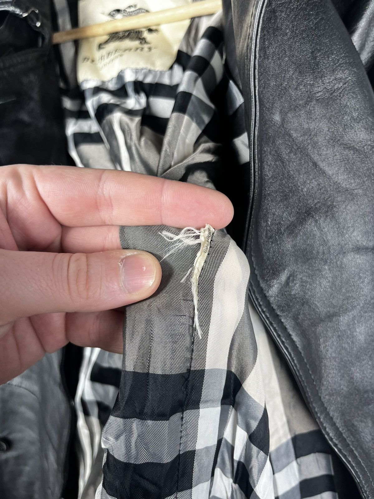 Burberry Burberry avant garde y2k leather coat jacket RARE Size M / US 6-8 / IT 42-44 - 20 Thumbnail