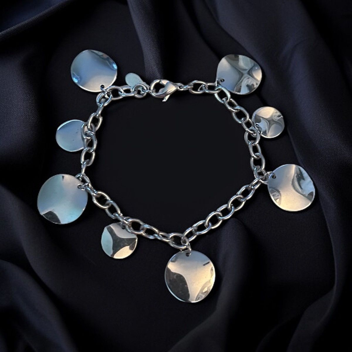 Other Milor Stainless Steel wavy discs charm bracelet Size ONE SIZE - 1 Thumbnail