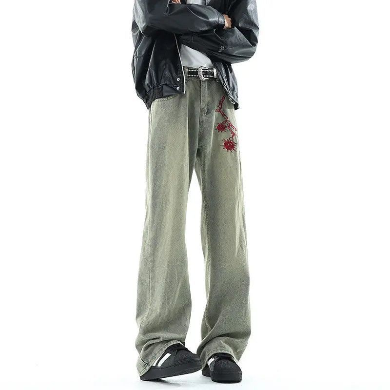 Japanese Brand Retro loose high street hip-hop jeans Size US 32 / EU 48 - 4 Thumbnail