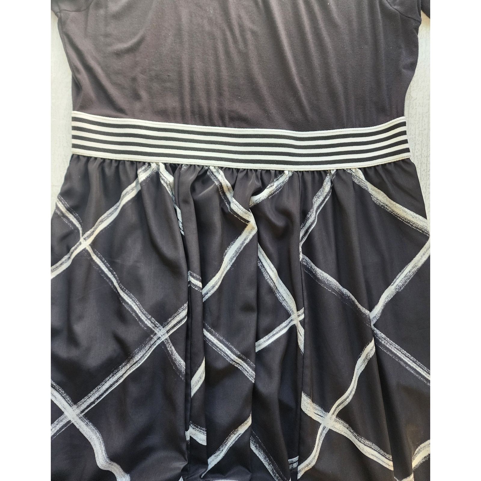 Other C EST. 1946 Black White Geometric Maxi Dress Petite Large Size L / US 10 / IT 46 - 9 Thumbnail