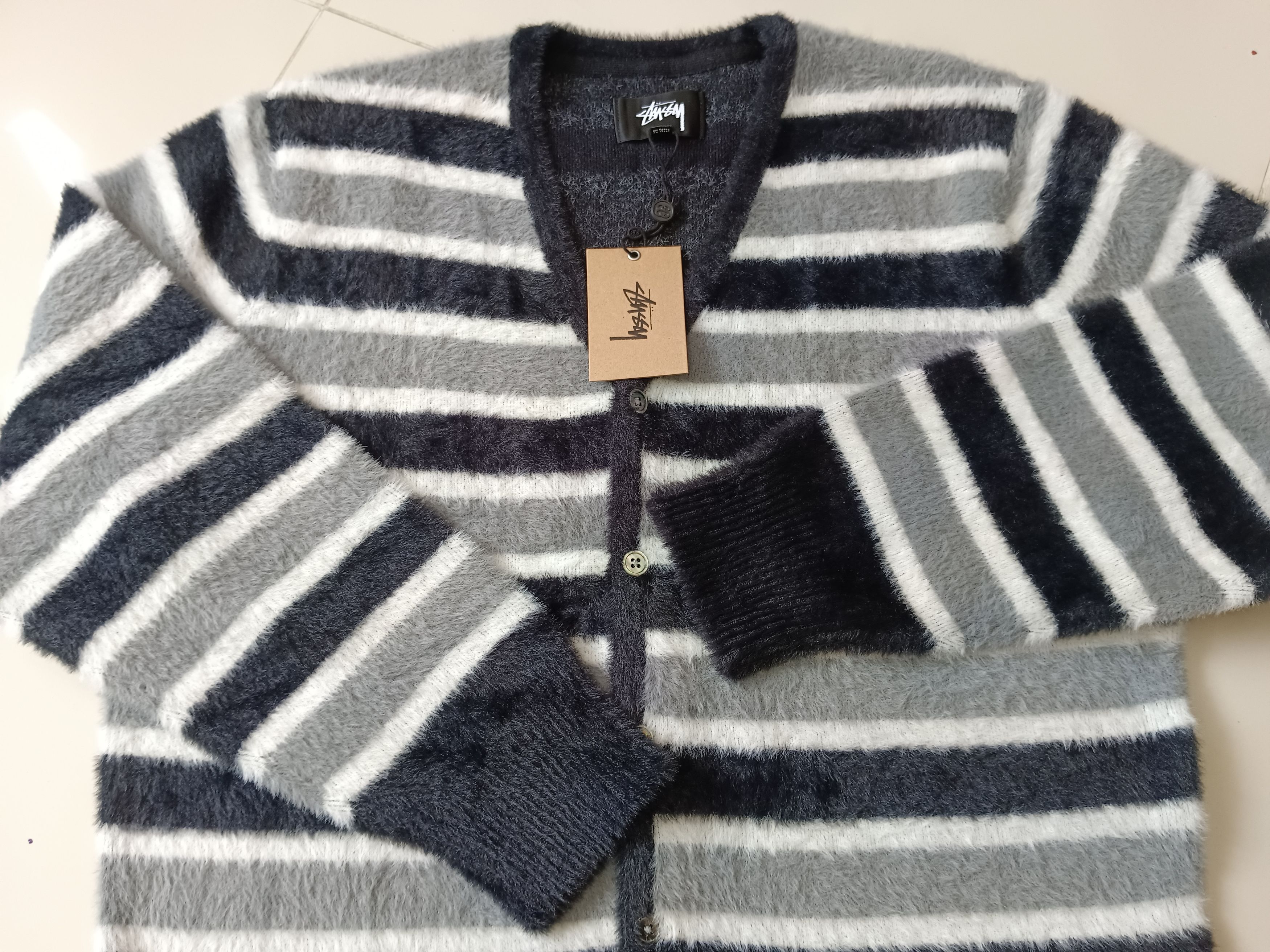 Stussy Stussy Gigi Hadid Mohair Cadigan Size US L / EU 52-54 / 3 - 7 Thumbnail