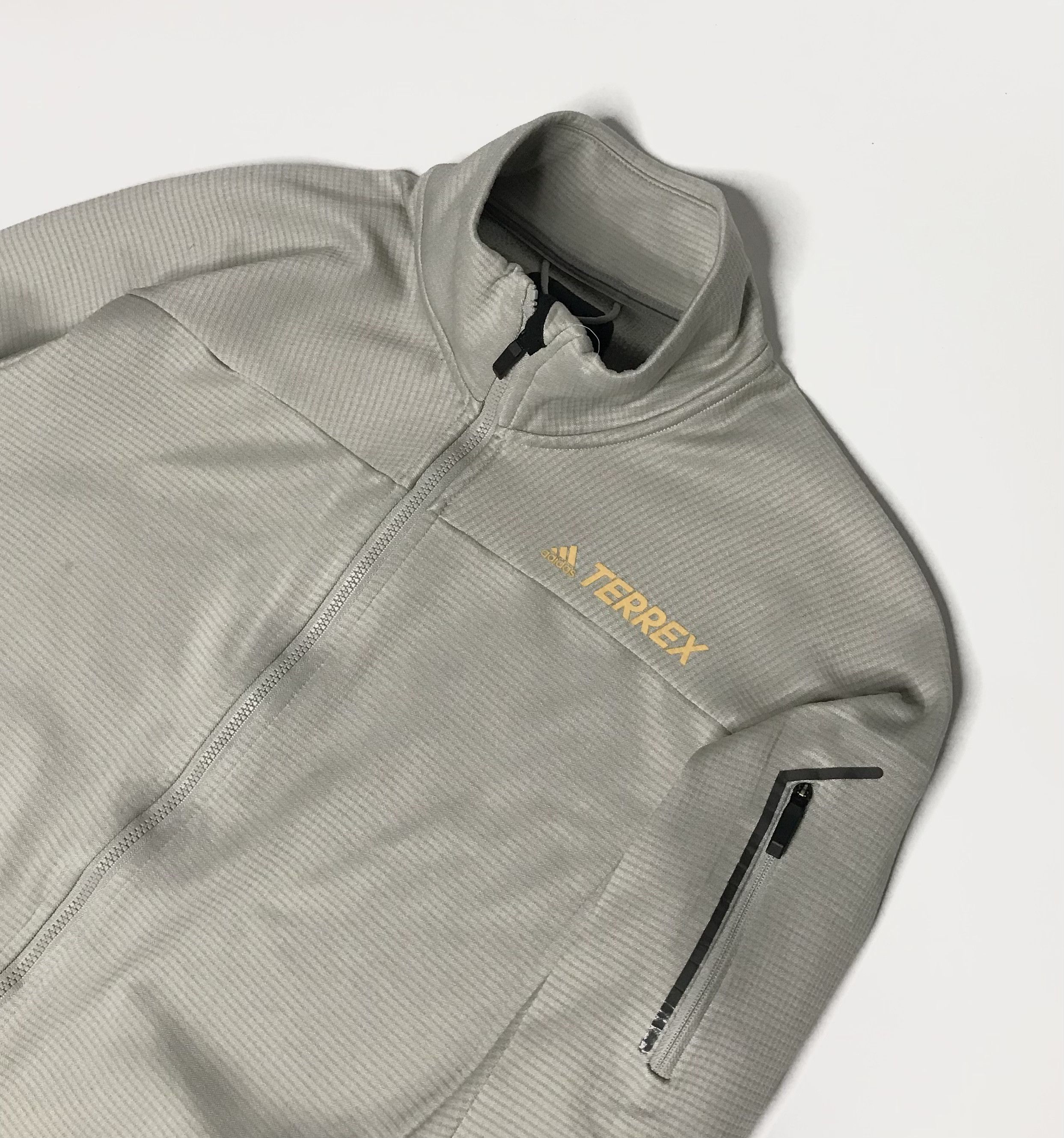 Adidas Adidas Stockhorn Fleece Jacket Mens Sz M Gray Size US M / EU 48-50 / 2 - 2 Thumbnail