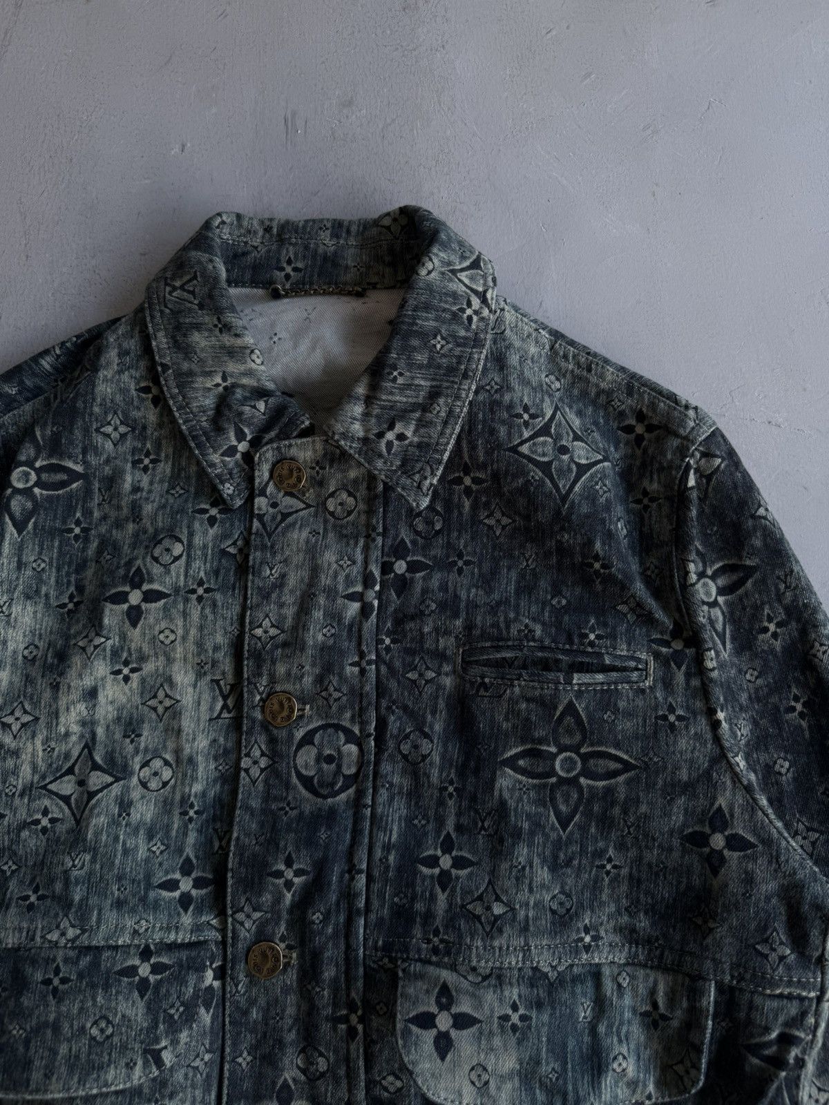 Louis Vuitton Louis Vuitton - Blue Star Monogram Denim Jacket Size US S / EU 44-46 / 1 - 3 Thumbnail
