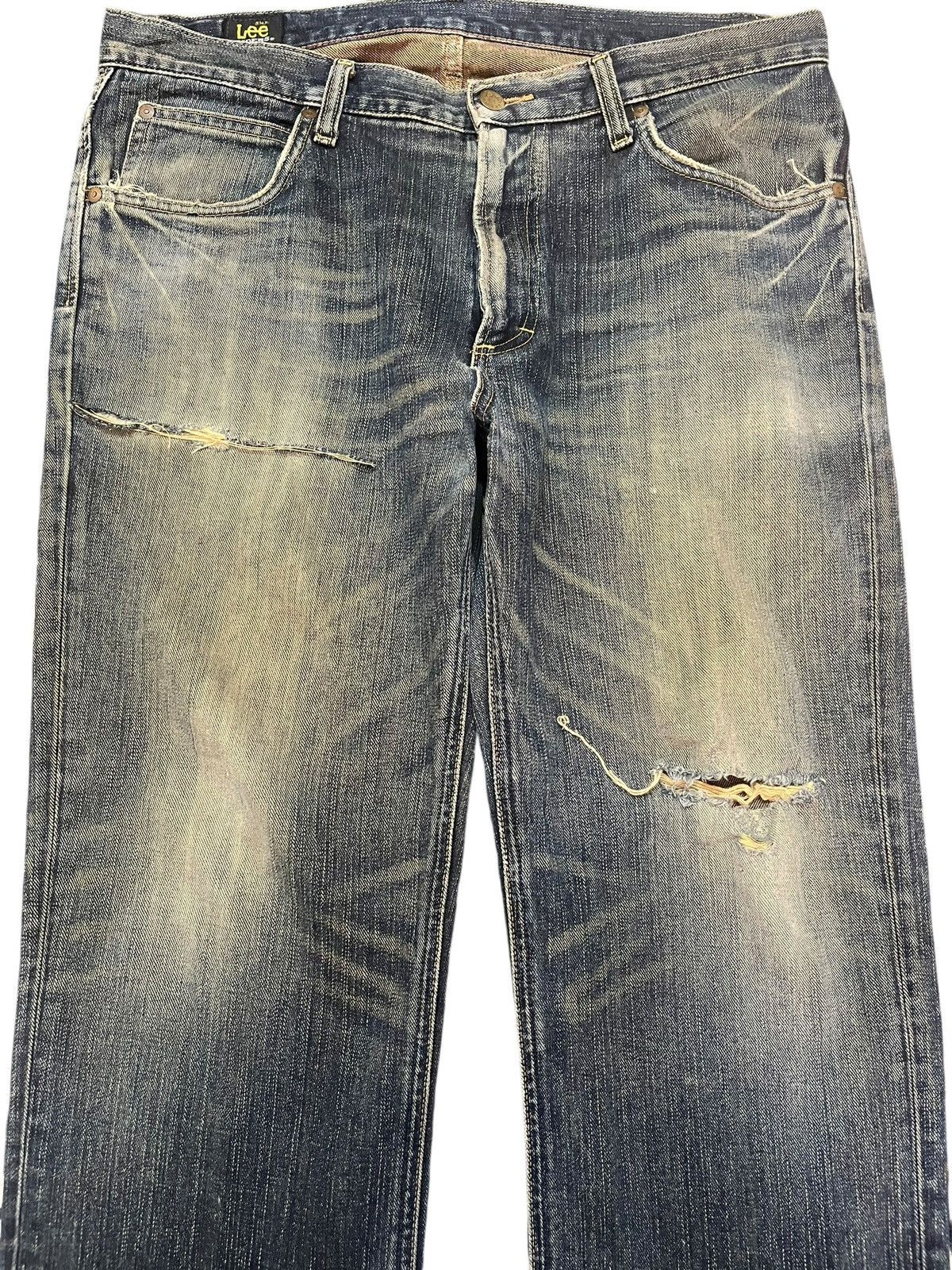 Lee Vintage Lee Riders MR Mudwash Distressed Denim Size US 35 - 2 Thumbnail