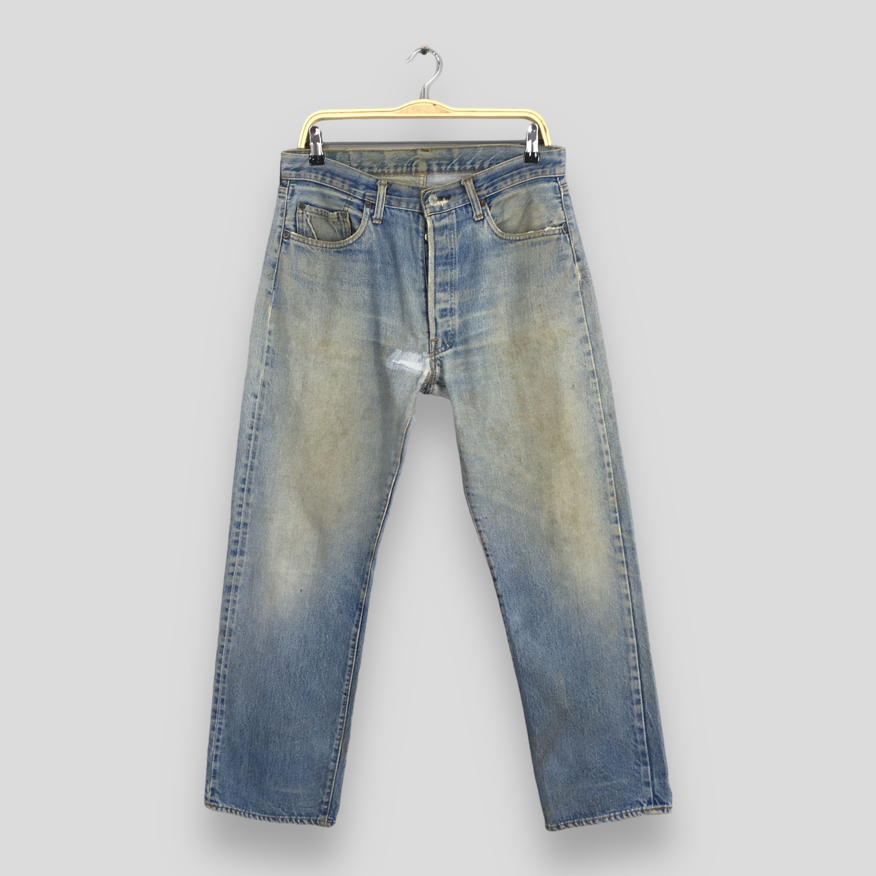 Levi's Size 31x29 Vintage 70s Levi's 501 Selvedge Jeans S1901 Size US 31 - 1 Thumbnail