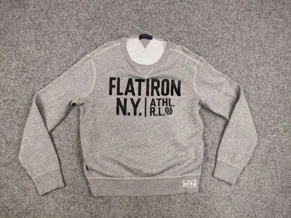 Polo Ralph Lauren Polo Ralph Lauren Flatiron N.Y. Logo Crew Check Sweatshirt Size US M / EU 48-50 / 2 - 4 Thumbnail