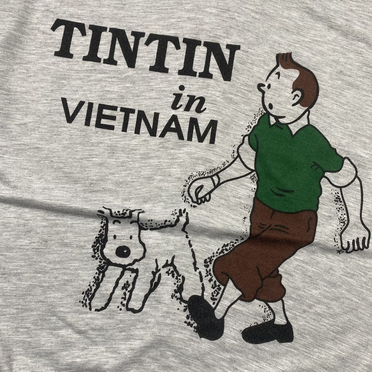 Cartoon Network × Vintage 90s Bootleg Tintin In Vietnam Tee Size US L / EU 52-54 / 3 - 2 Thumbnail