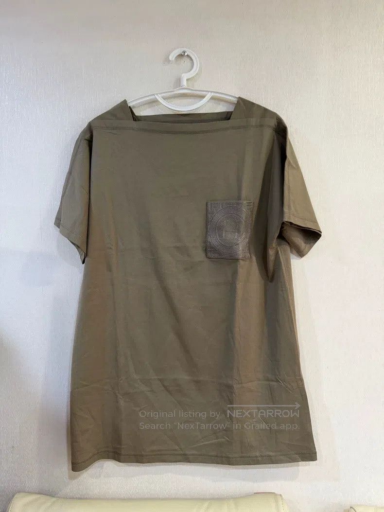 Hermes Hermes Khaki Embroidered H Short Sleeve Size XXS / US 00 / IT 34 - 1 Thumbnail