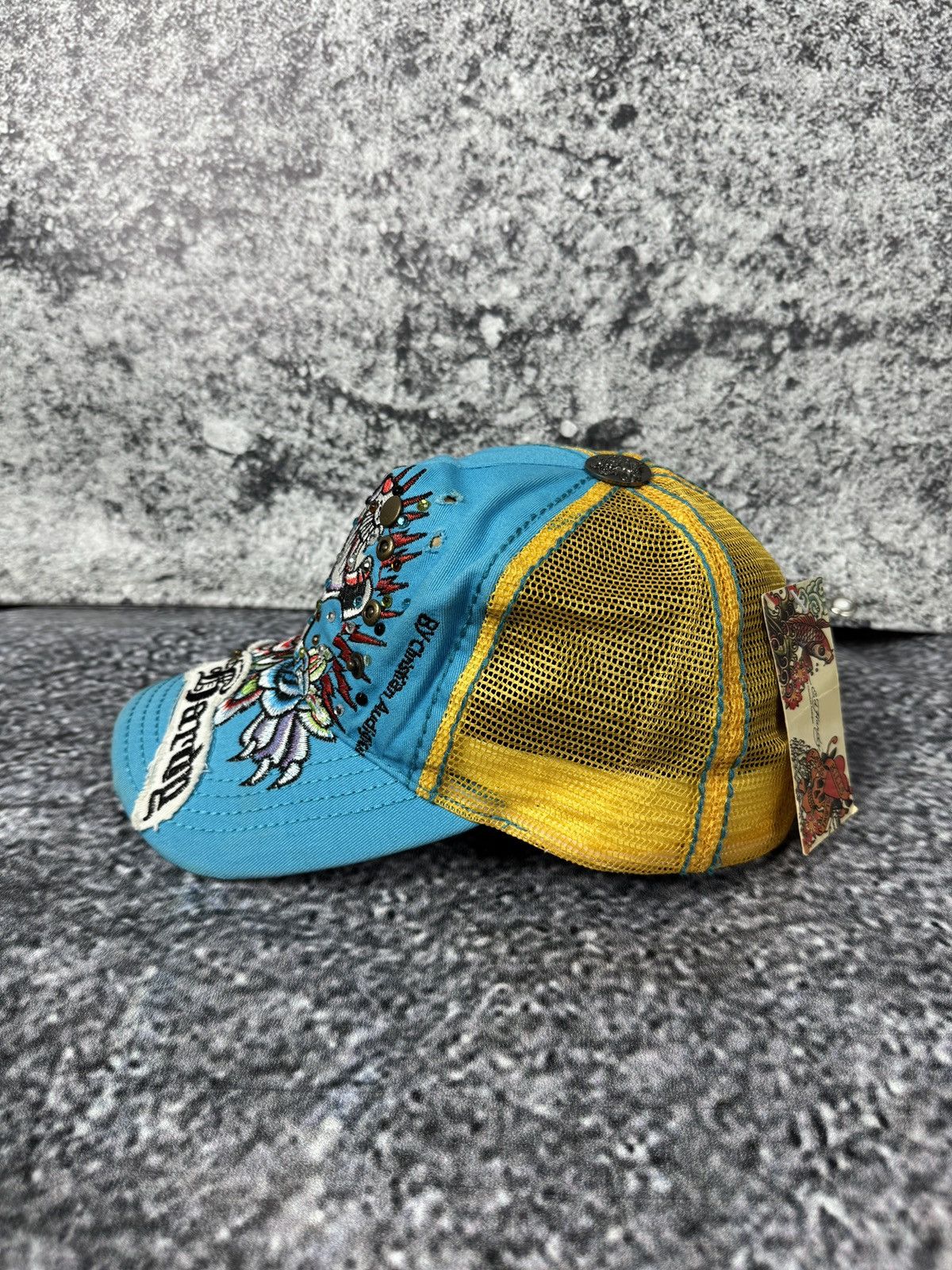 Ed Hardy Ed Hardy by Christian Audigier Baseball Trucker Cap Vintage Size ONE SIZE - 4 Thumbnail