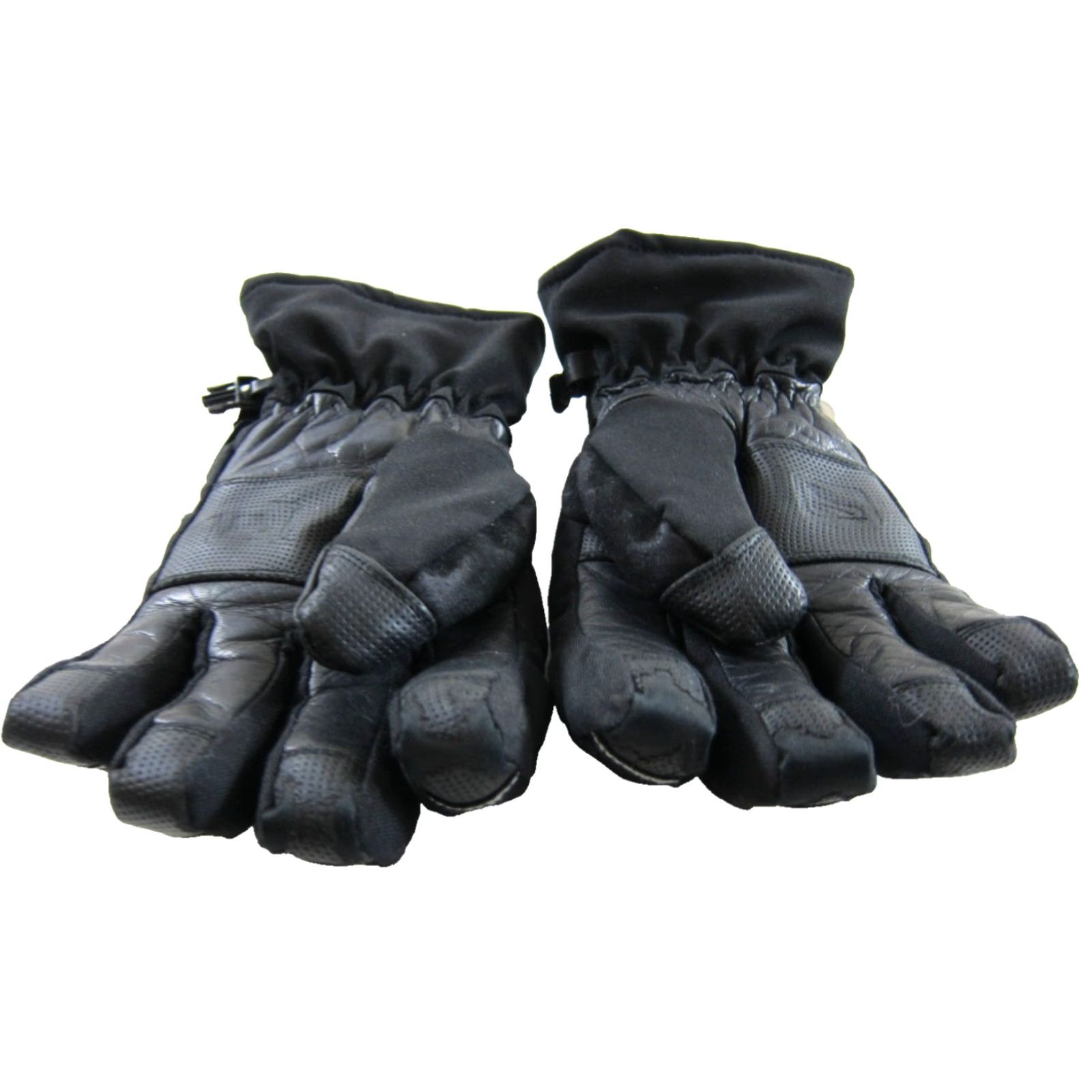 Vintage SCOTT Glove Adult Small Black Insulated 100% Leather Zip Pocket Warm Ski Snow Glove Women Small Size ONE SIZE - 5 Thumbnail