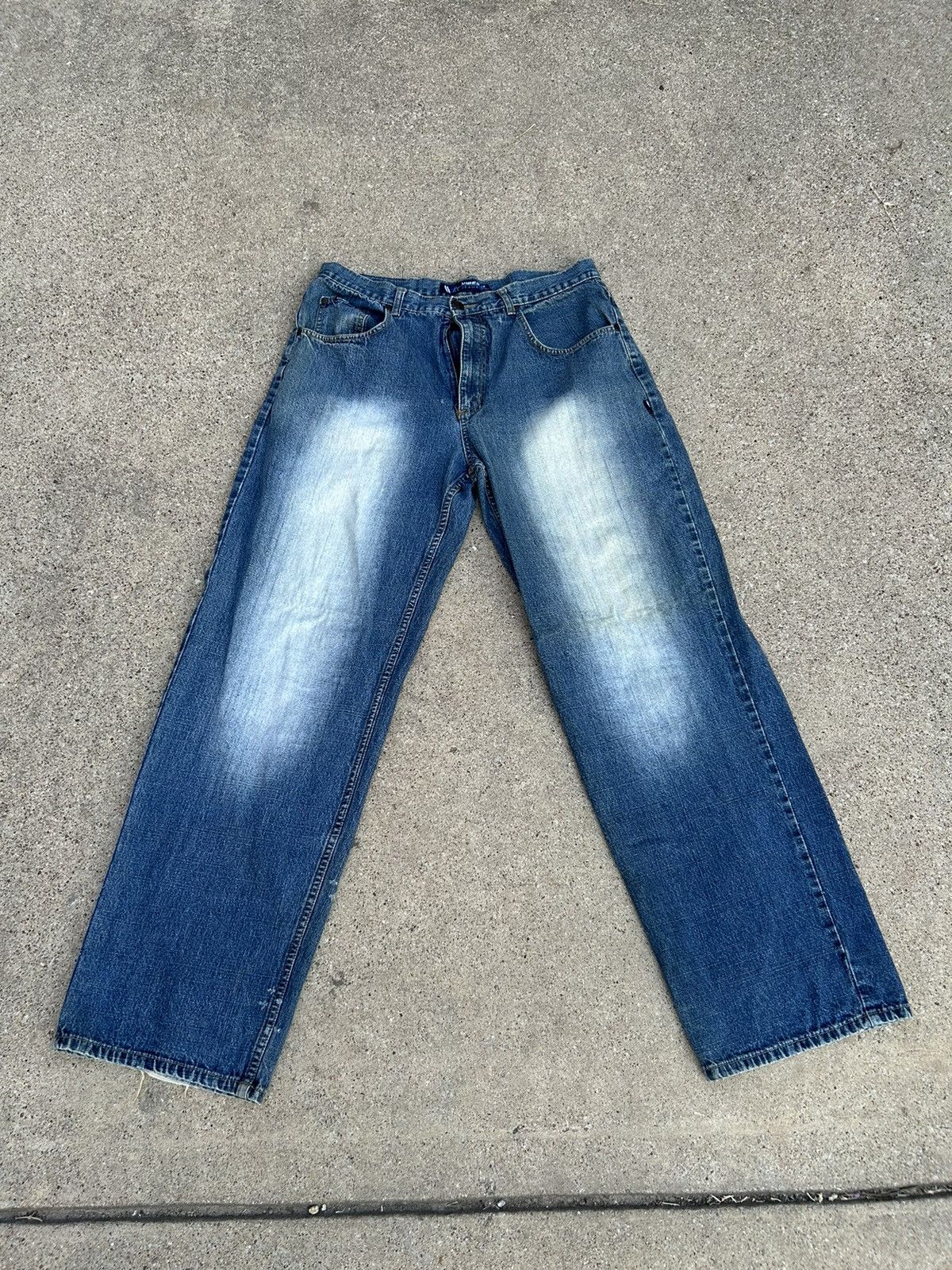 Vintage Y2k Washed Jeans Size US 34 / EU 50 - 1 Thumbnail