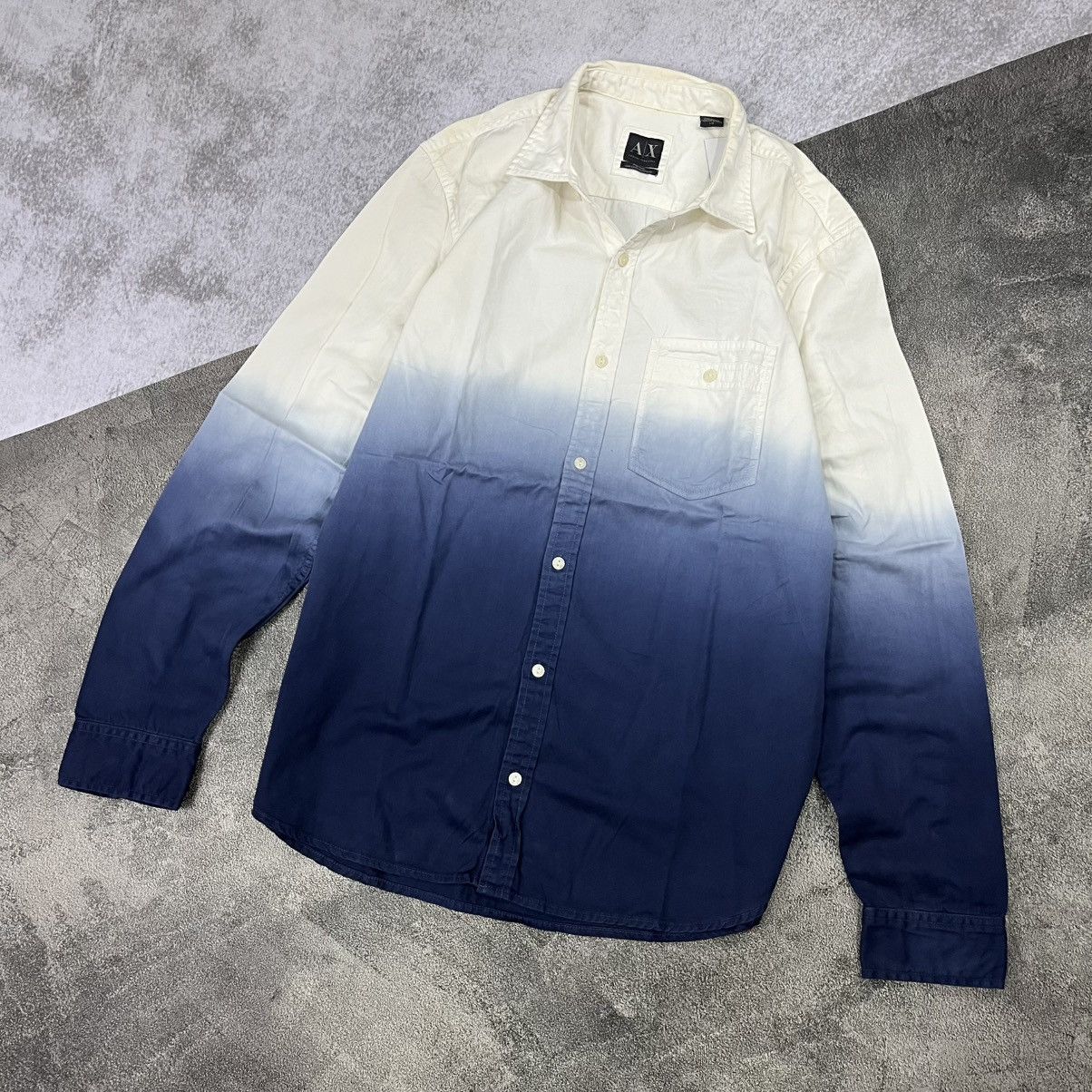 Armani Exchange ARMANI EXCHANGE '15 ombre gradient button up shirt Size US L / EU 52-54 / 3 - 2 Thumbnail