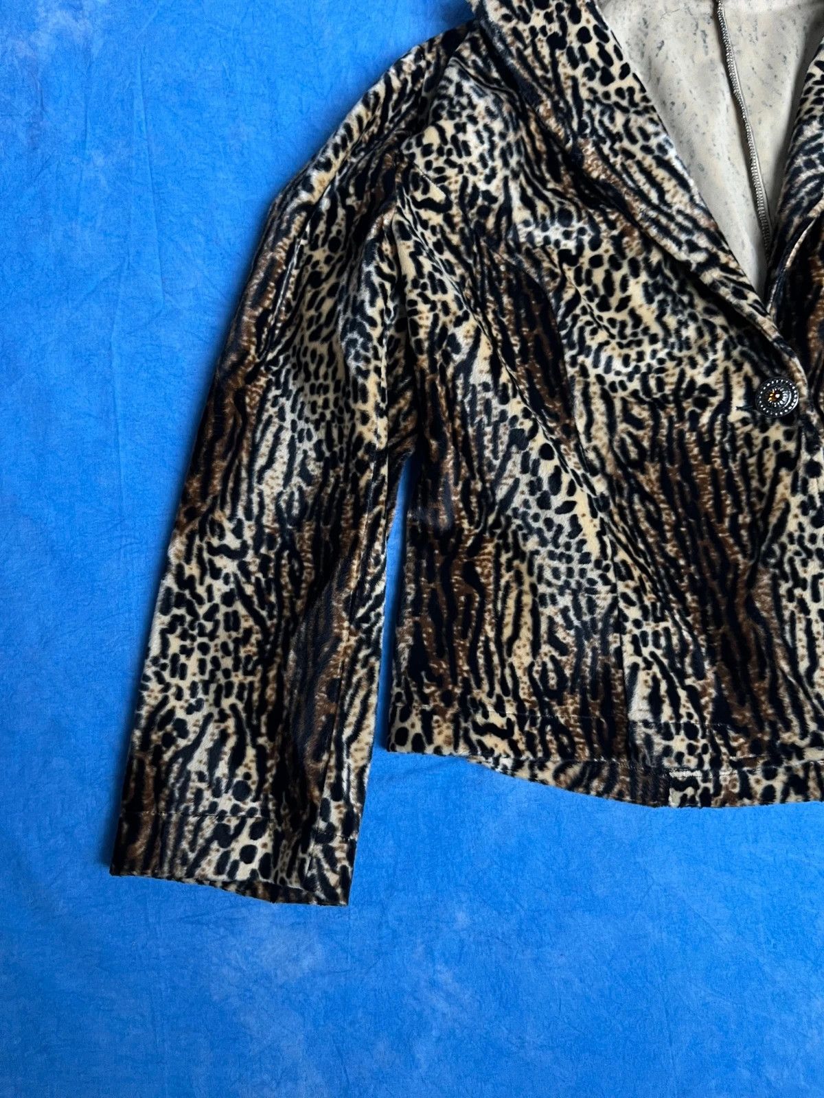 Vintage Vintage Avant Garde Leopard Print 00s y2k Size L / US 10 / IT 46 - 3 Thumbnail