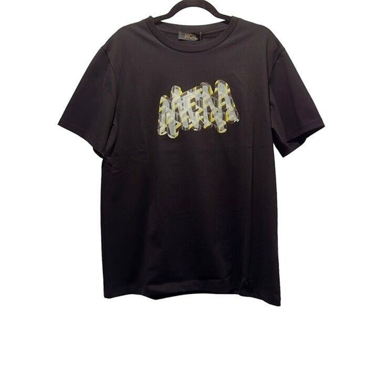 MCM MCM Printed Abstract Logo Black T Shirt Size US L / EU 52-54 / 3 - 1 Thumbnail