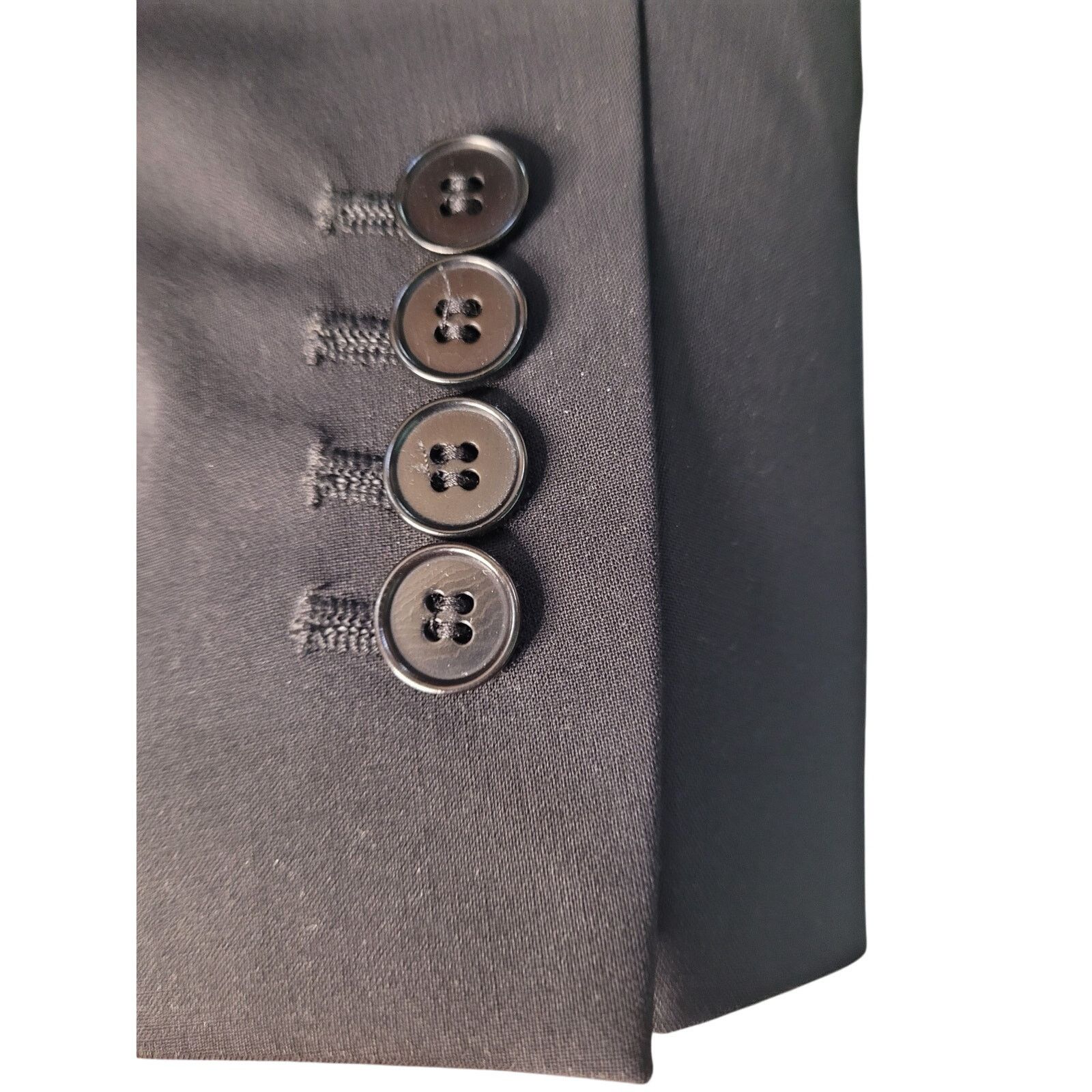 Robert Talbott Talbots Black Two Button Women's Blazer Lined Pockets Sz 12 Size XL / US 12-14 / IT 48-50 - 3 Thumbnail