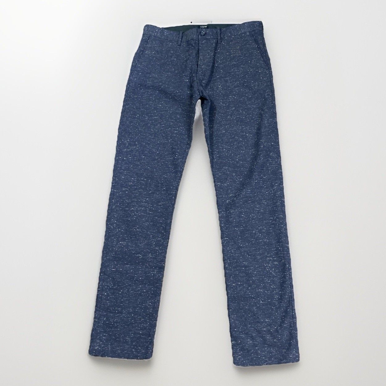 J.Crew J Crew Driggs Blue Speckle Cotton Blend Flat Front Pants 32 Size US 34 / EU 50 - 1 Thumbnail