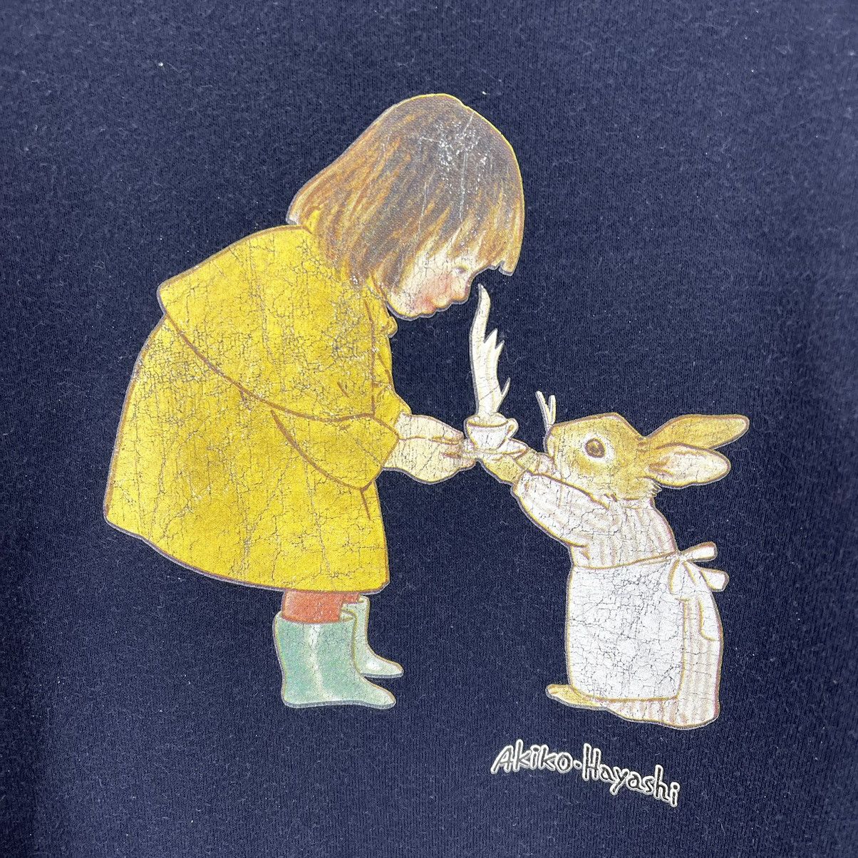 Japanese Brand Vintage AKIKO HAYASHI The Illustrator Sweatshirt #1431/AX Size US S / EU 44-46 / 1 - 2 Thumbnail