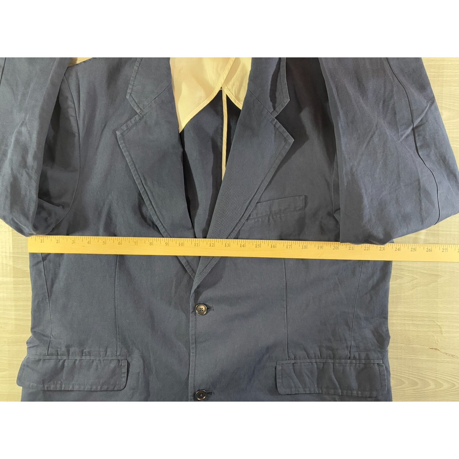 Alex Mill Alex Mill Cooper Cotton Linen blazer jacket sz 2XL color Nav Size 46R - 8 Thumbnail
