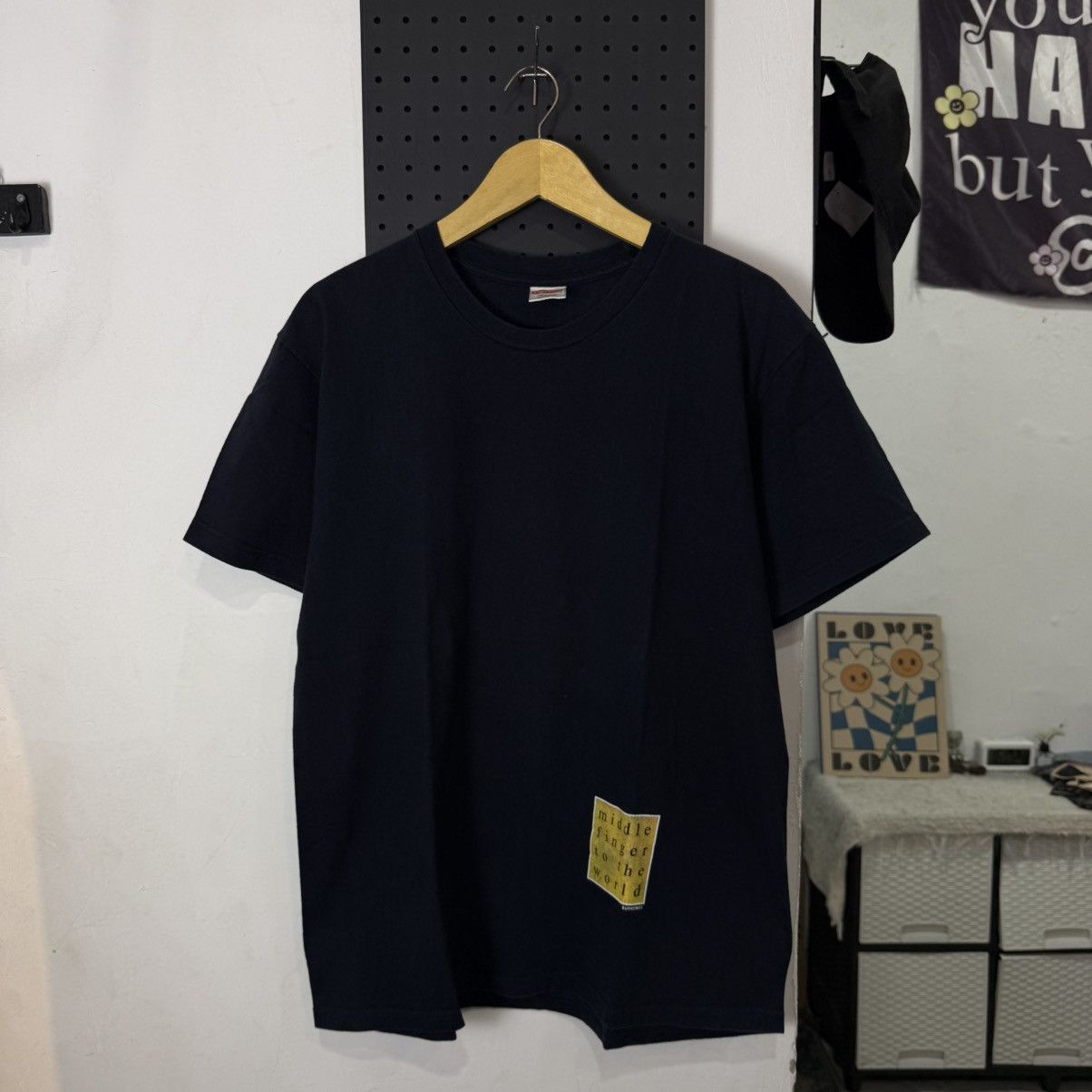 Supreme SUPREME SS19 middle finger to the world black tee Size US M / EU 48-50 / 2 - 1 Thumbnail