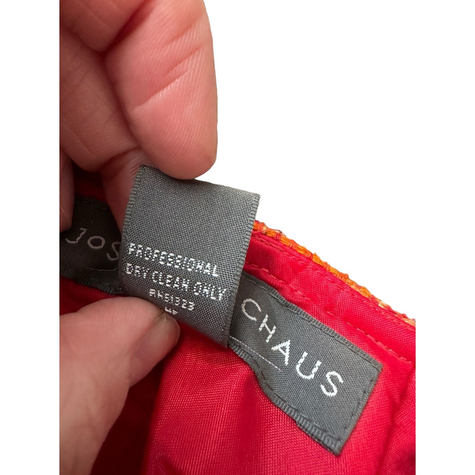 Other Josephine Chaus Medium Orange Tweed-Style Skirt Size 30" / US 8 / IT 44 - 8 Thumbnail