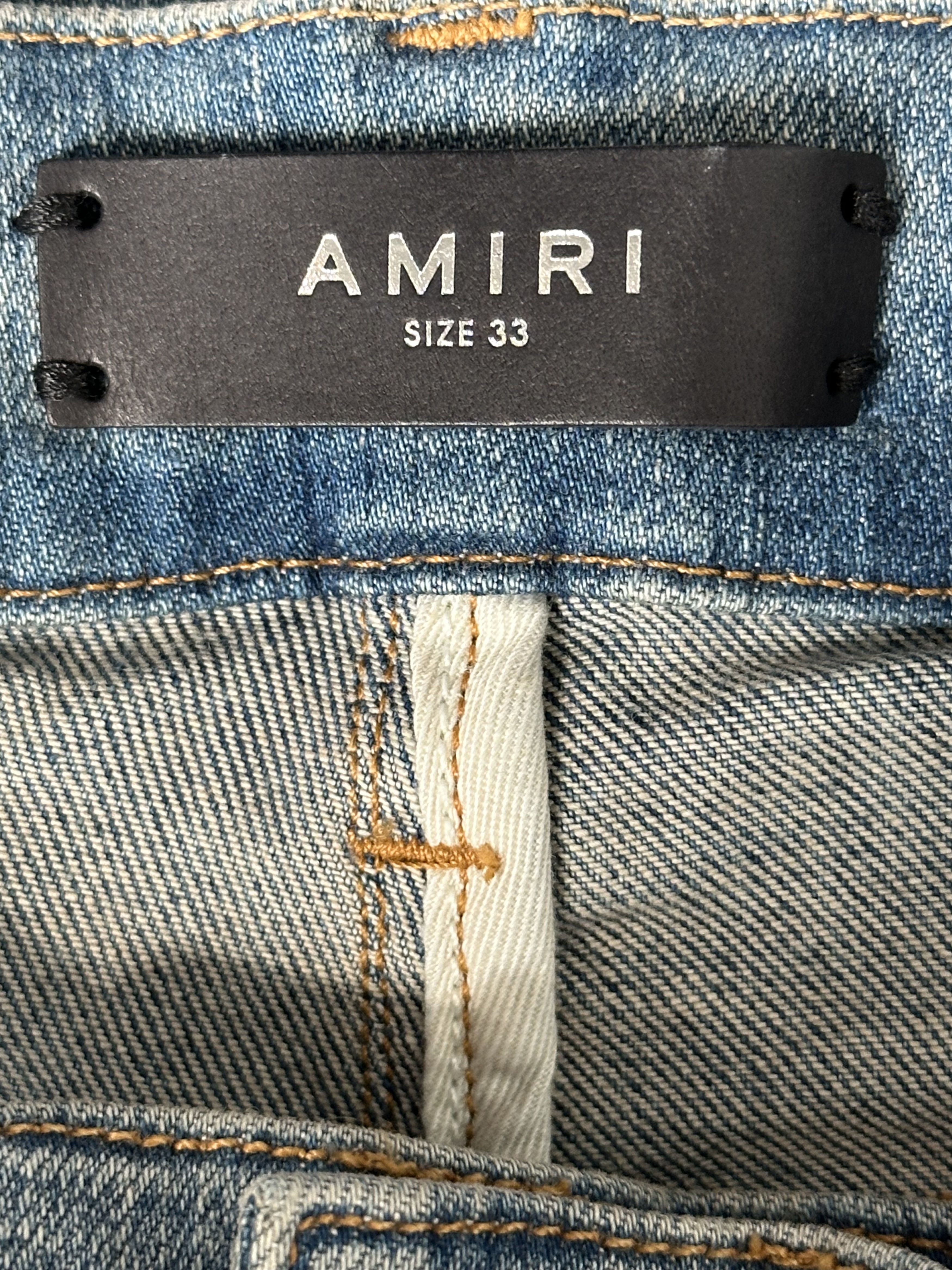 Amiri Amiri Clay Indigo Rainbow Bandana Patch Thrasher Jeans Size US 36 / EU 52 - 5 Thumbnail