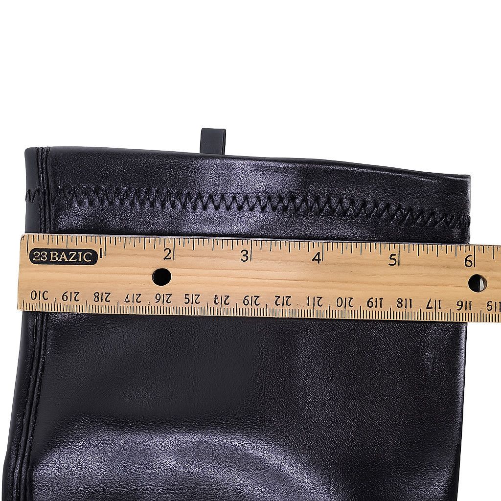 Other Kitty 2 Black Stretch Matte Knee Boots 2.5" Kitten Heels Wid Size US 7.5 / IT 37.5 - 5 Thumbnail