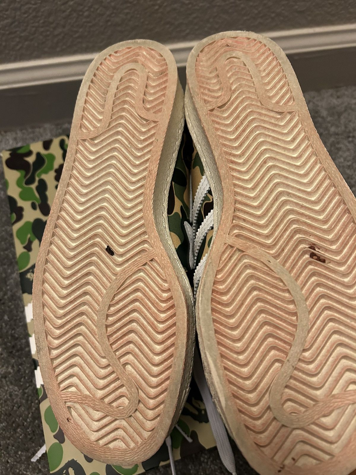 Adidas × Bape BAPE X SUPERSTAR 80S 'ABC CAMO' Size US 6.5 / EU 39-40 - 4 Thumbnail
