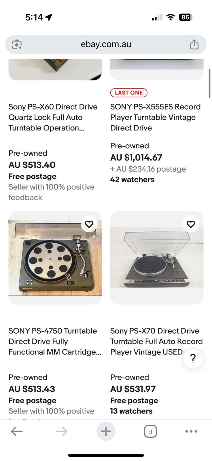 Sony Sony PS-XA-1000 turntable Size ONE SIZE - 5 Thumbnail