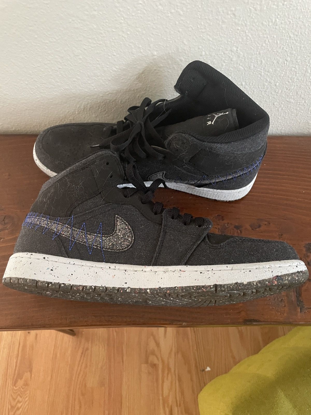 Jordan Brand × Nike Jordan 1 Mid Crater Black Size US 12 / EU 45 - 3 Thumbnail
