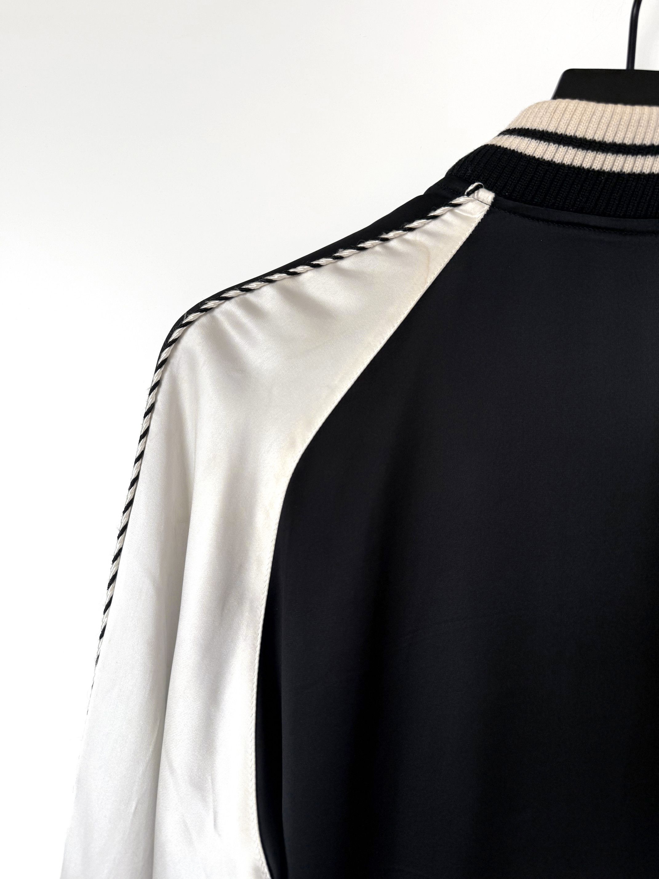 Hedi Slimane × Saint Laurent Paris 2013 Satin Teddy Souvenir Bomber Jacket Size US S / EU 44-46 / 1 - 7 Thumbnail