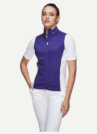 KJUS Kjus Womens Purple White Radiation Zip Gilet Vest Outdoor Size S / US 4 / IT 40 - 1 Thumbnail