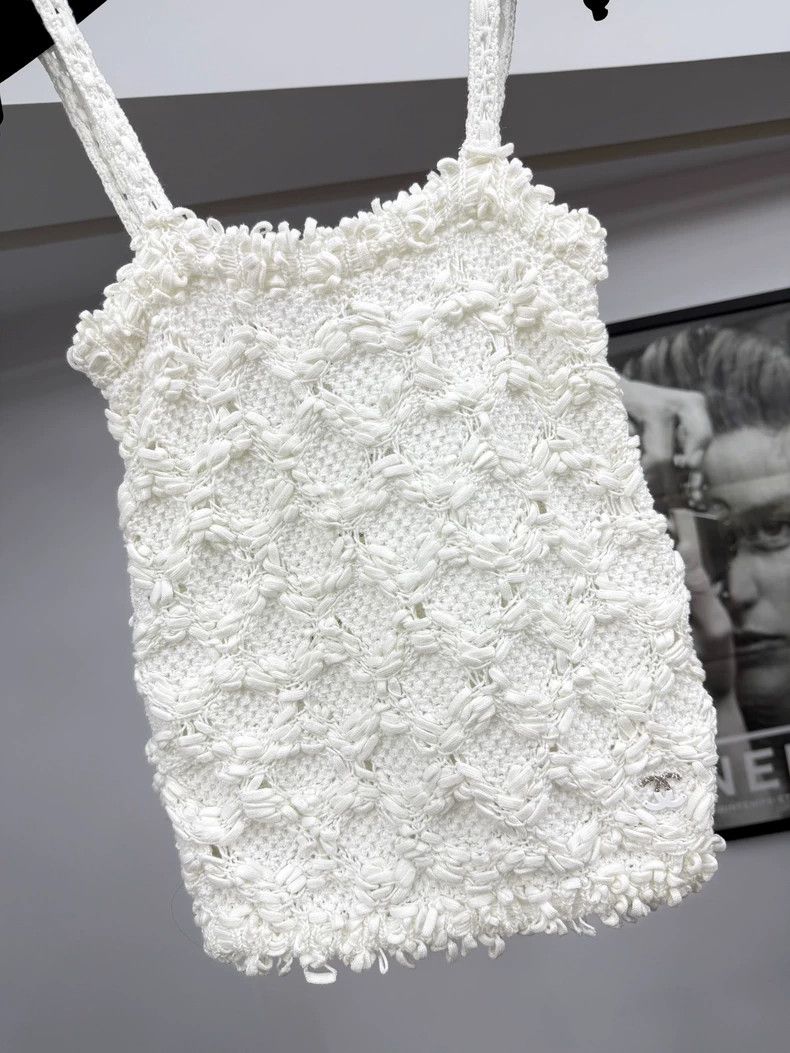 Chanel Chanel 25P white three-dimensional crochet knitted suspend Size XXS / US 00 / IT 34 - 2 Thumbnail