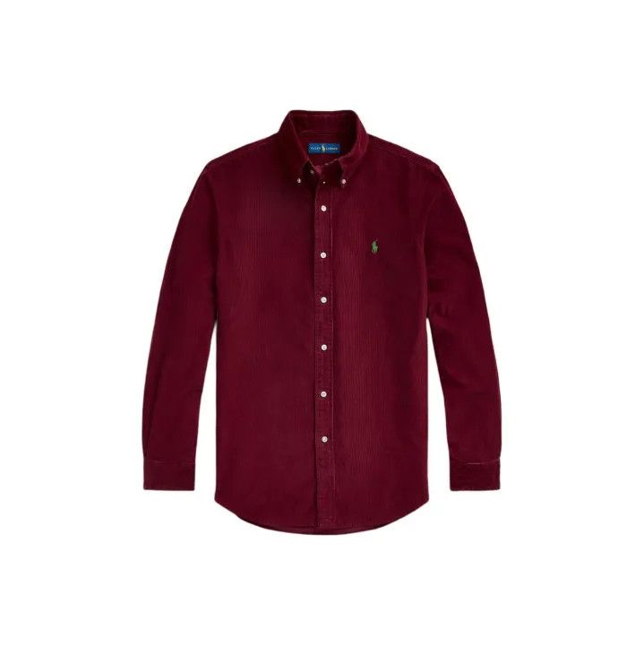 Polo Ralph Lauren Polo Ralph Lauren Men's Solid Logo Embroidered Long-Sleeve Shirt Size US S / EU 44-46 / 1 - 1 Thumbnail