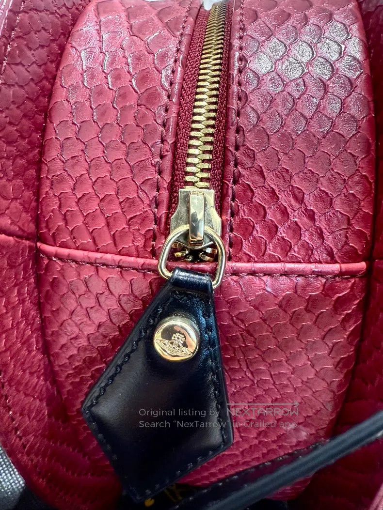 Vivienne Westwood Vivienne Westwood size os Burgundy heart-shaped snake-patte Size ONE SIZE - 5 Thumbnail