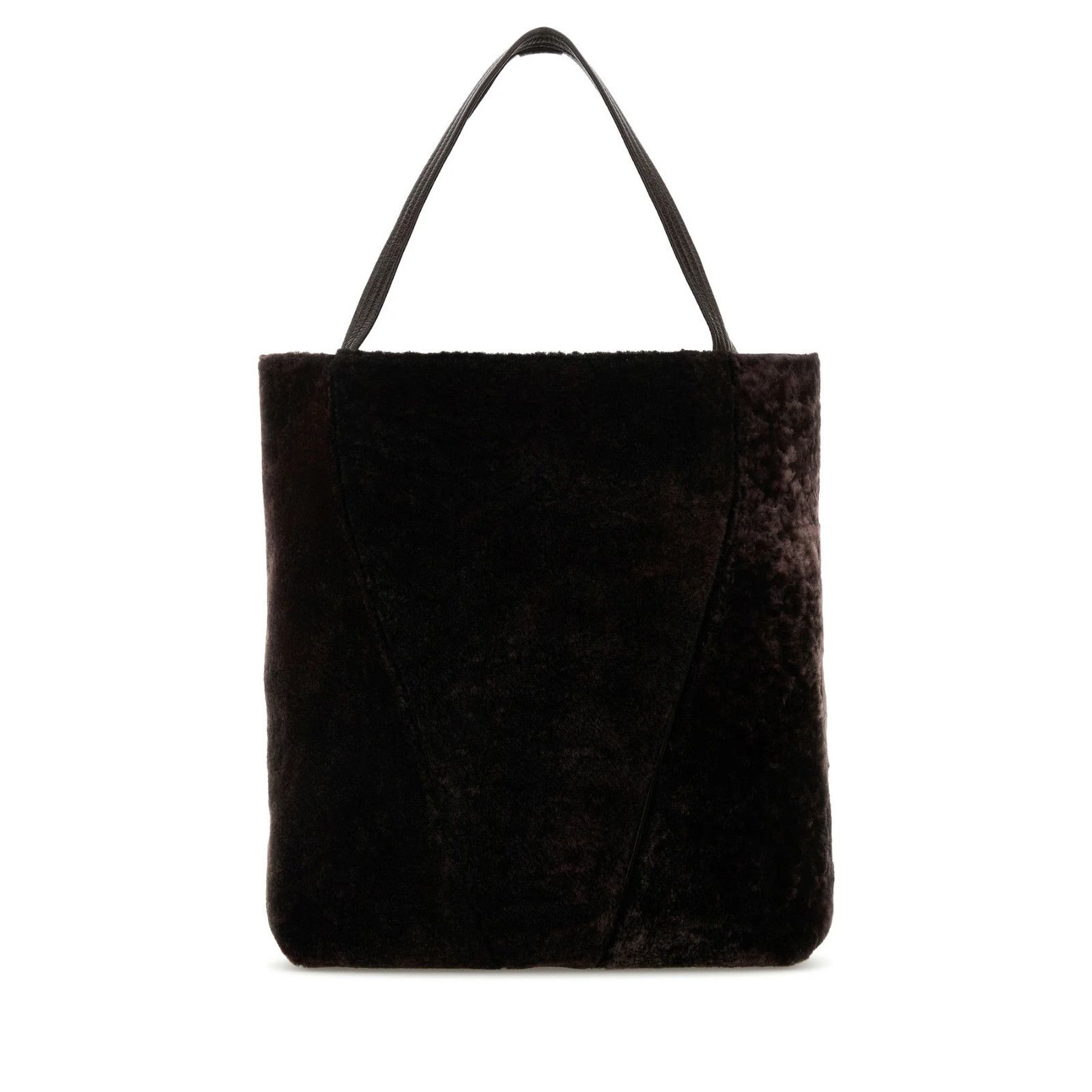 Chloe Chloe Large Spin Kohl Brown Shearling Tote Bag New & Authent Size ONE SIZE - 3 Thumbnail