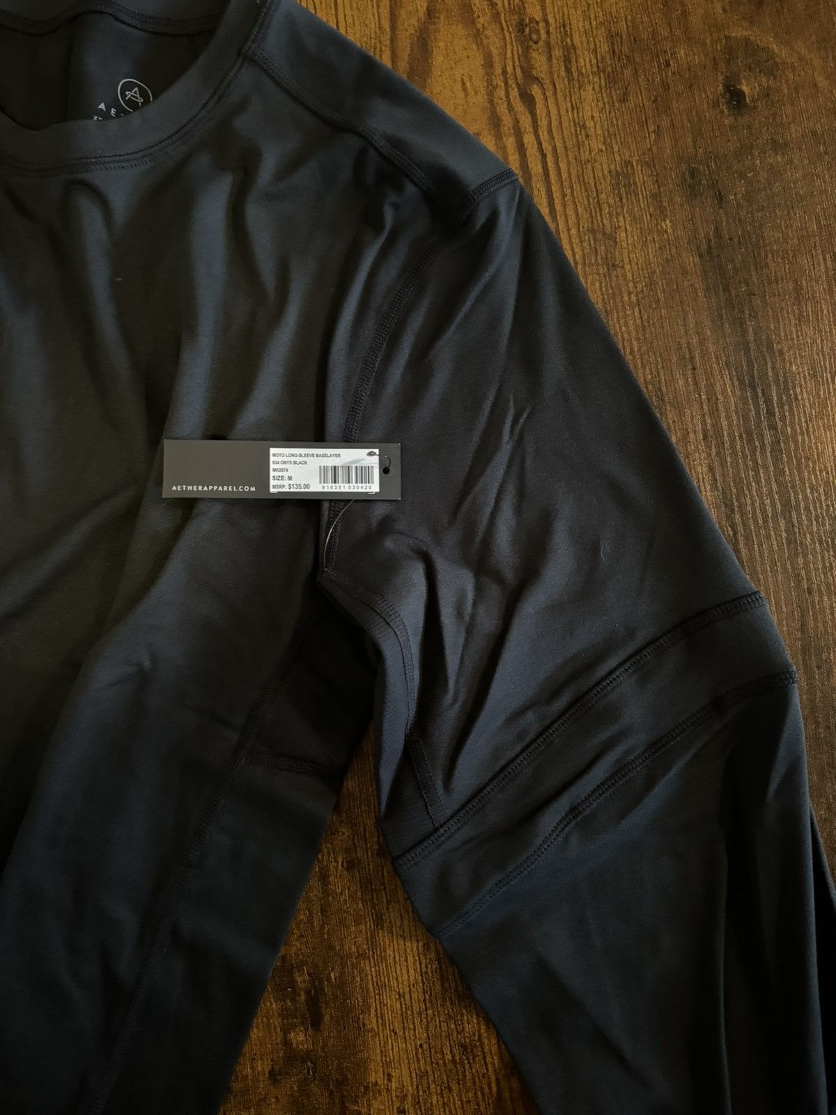 Aether Apparel Aether moto long sleeve base layer t-shirt in black - medium Size US M / EU 48-50 / 2 - 2 Thumbnail