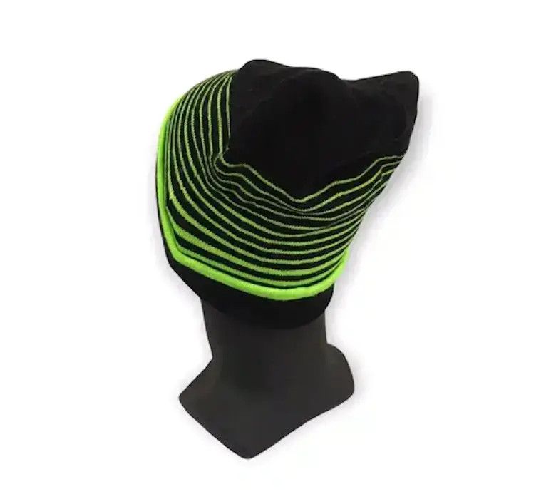 Under Armour × Vintage Under Armour Stripe Beanie Hat Size ONE SIZE - 3 Thumbnail