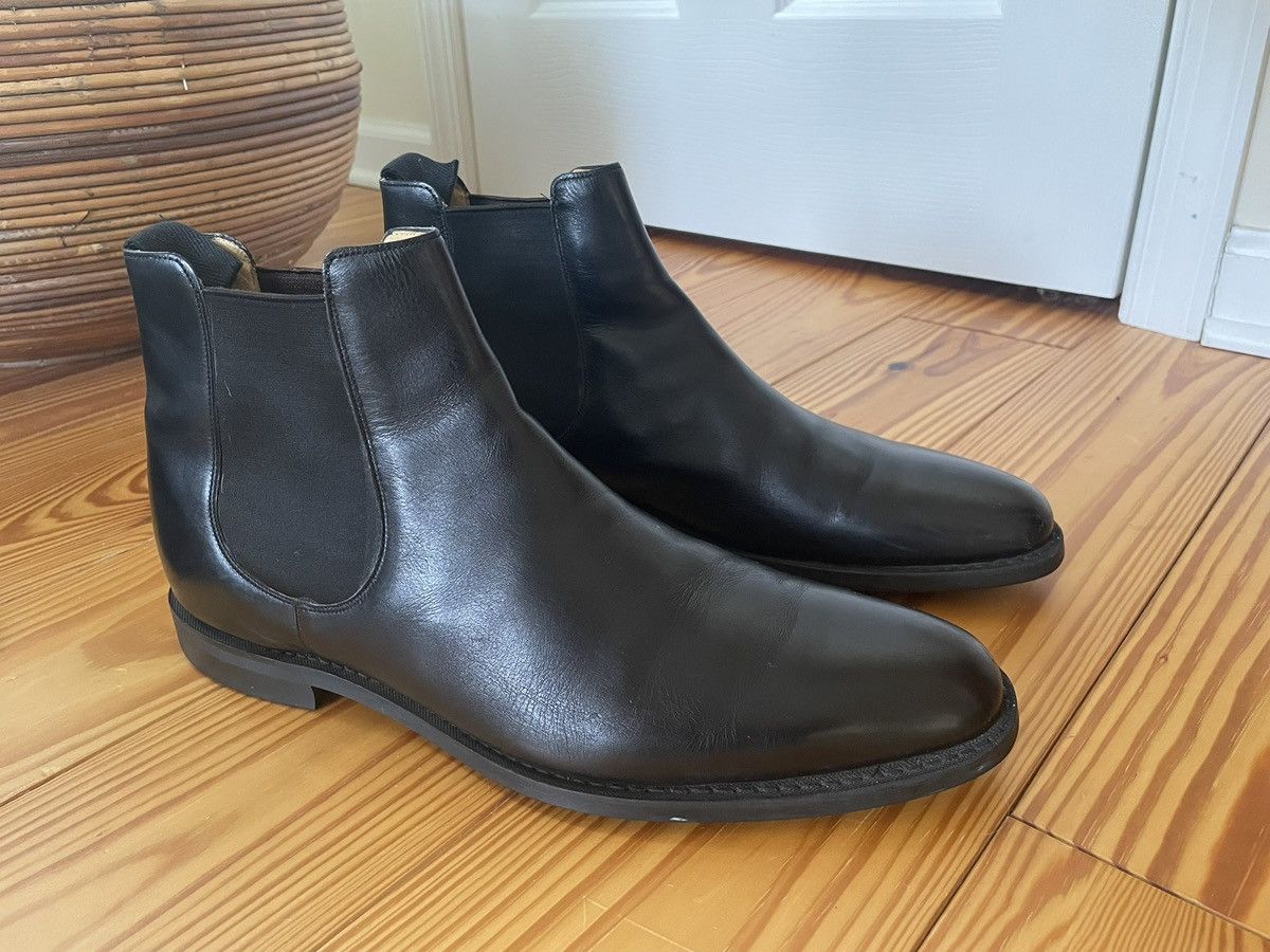 Church's Classic “Ely" Black Leather Chelsea Boots Size 105F / 10.5D Size US 11 / EU 44 - 4 Thumbnail