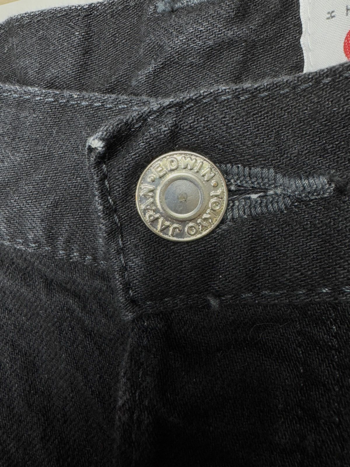 Edwin Edwin made in Japan slim tapered black selvedge denim jeans Size US 32 / EU 48 - 9 Thumbnail